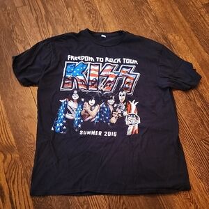 Black KISS Freedom to Rock Tour T-Shirt